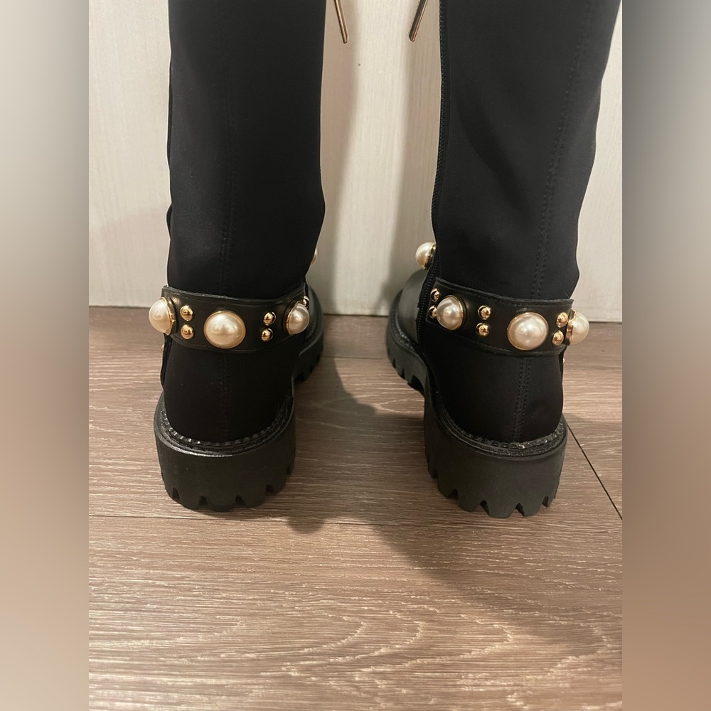 Karl Lagerfeld Paris Renley Riding Boots - Picture 9 of 14